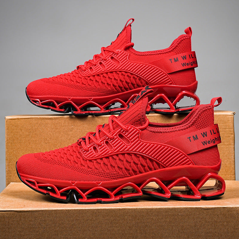 Chaussures de course décontractées en mesh – Style sportif à semelle lame
