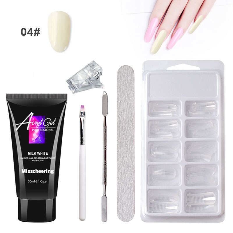 Gel Extension Ongles Sans Douleur – Sans Support Papier – Modèle Rapide avec Gel Cristal
