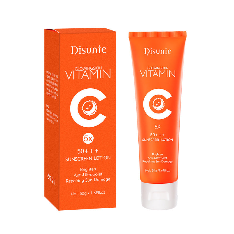 Crème solaire SPF 50 | Vitamine C et Collagène | Hydratant Éclaircissant - BeautyGlow