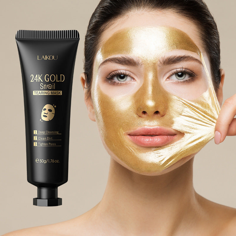 Masque à la bave d’escargot et feuille d’or – Hydratant et Nourrissant | BeautyGlow