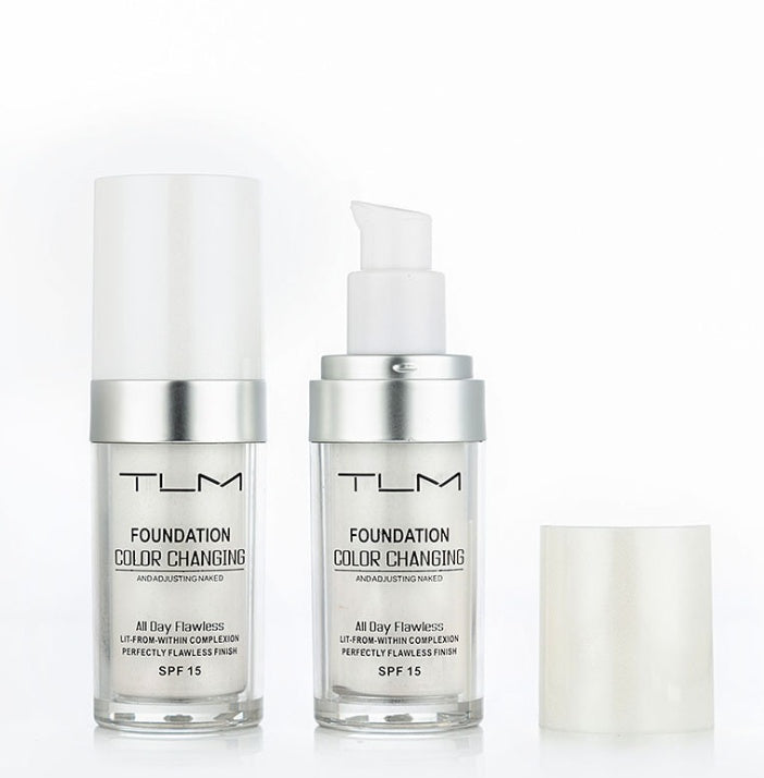 Fond de Teint Liquide - Anti-cernes, Portable, Couleur Naturelle