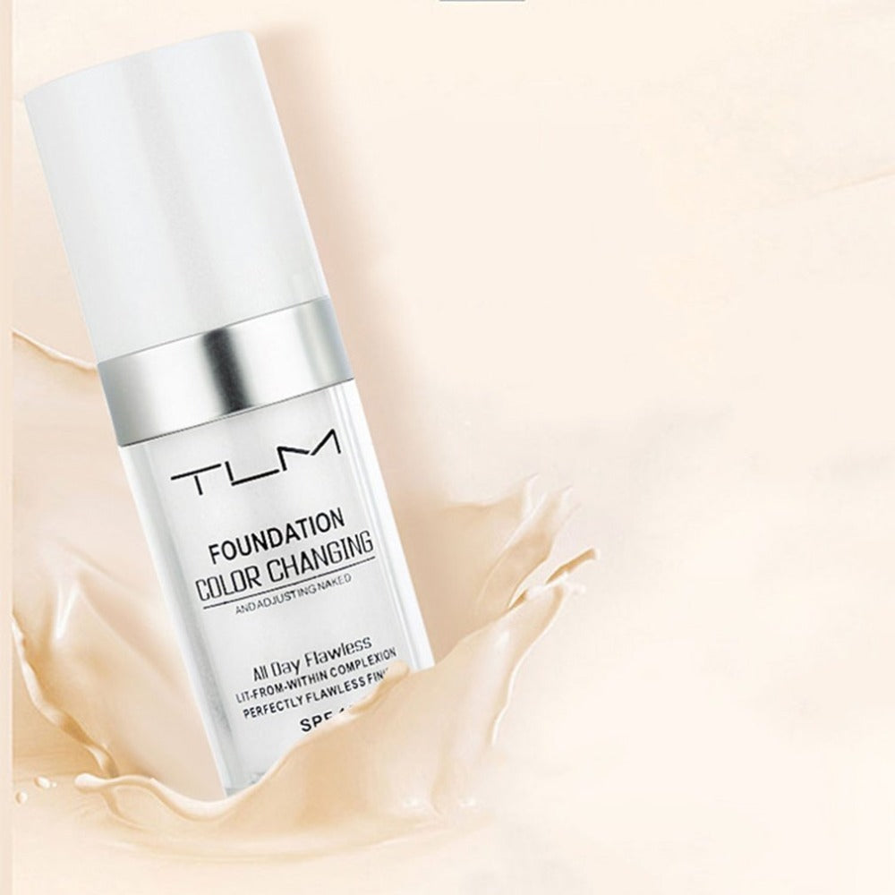Fond de Teint Liquide - Anti-cernes, Portable, Couleur Naturelle