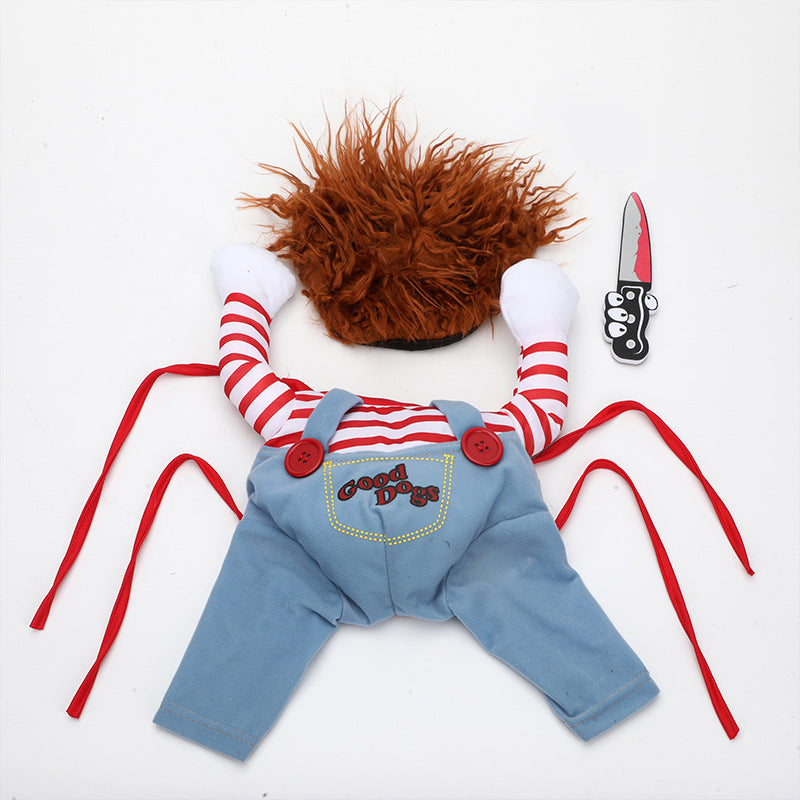 Costume d'Halloween pour Animaux - Déguisement Ajustable pour Chien et Chat