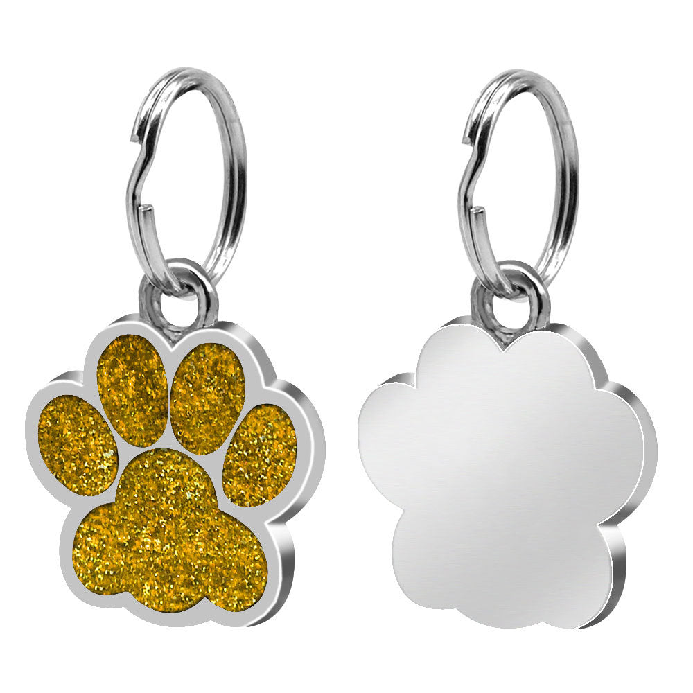 Médaille Personnalisée Chien Chat - Empreinte de Patte Gravée