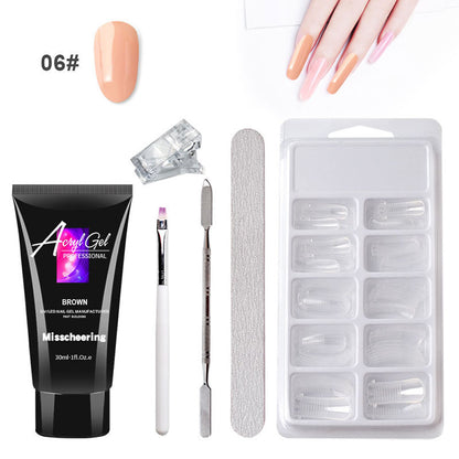 Gel Extension Ongles Sans Douleur – Sans Support Papier – Modèle Rapide avec Gel Cristal