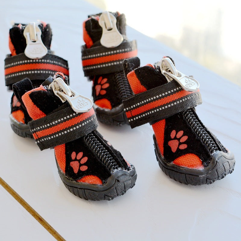 Bottes Protectrices en Coton Suédé pour Chiens Moyens et Grands