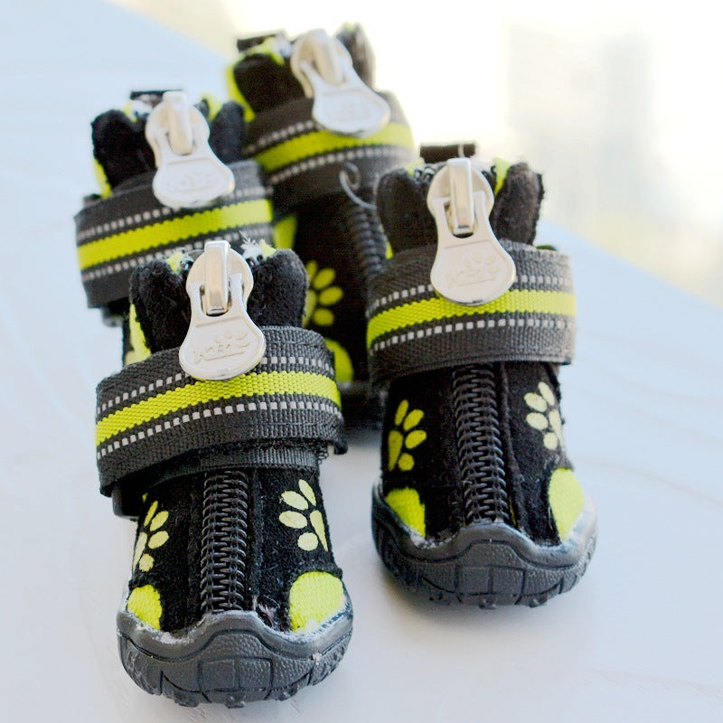Bottes Protectrices en Coton Suédé pour Chiens Moyens et Grands