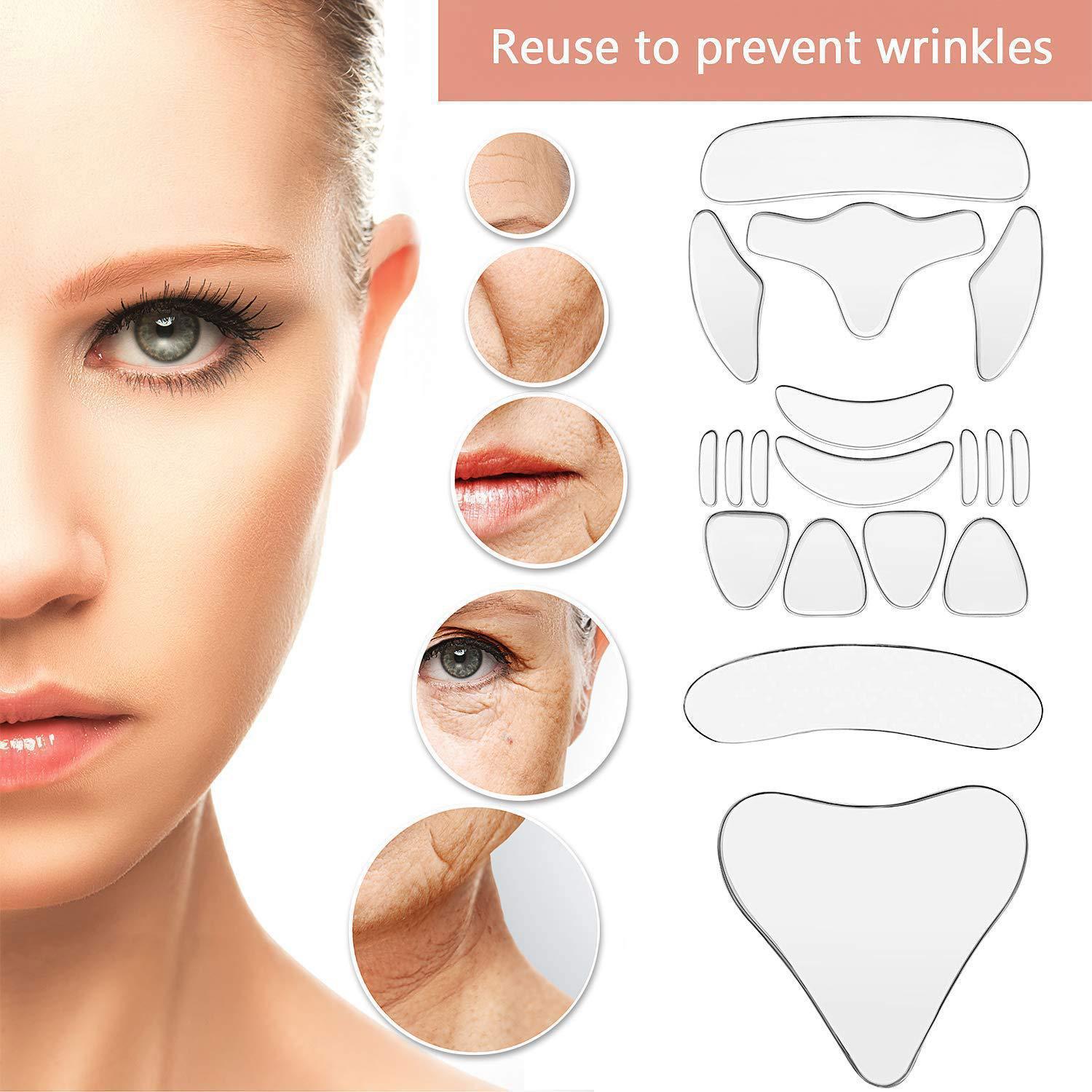 Patch facial en silicone anti-rides | Visage lisse et jeune - BeautyGlow