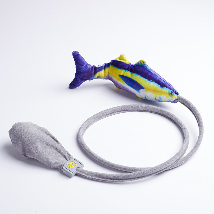 Jouet Poisson Interactif pour Chat - Peluche Réaliste