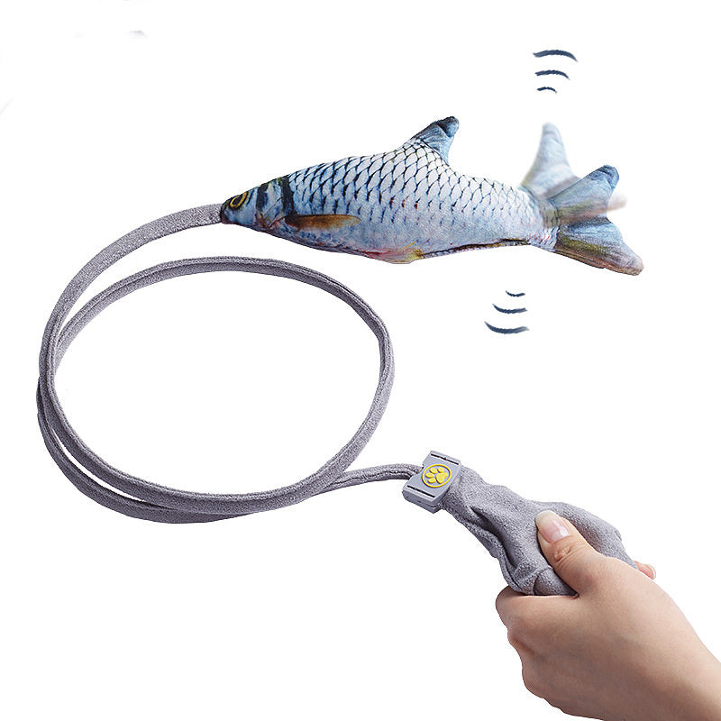 Jouet Poisson Interactif pour Chat - Peluche Réaliste