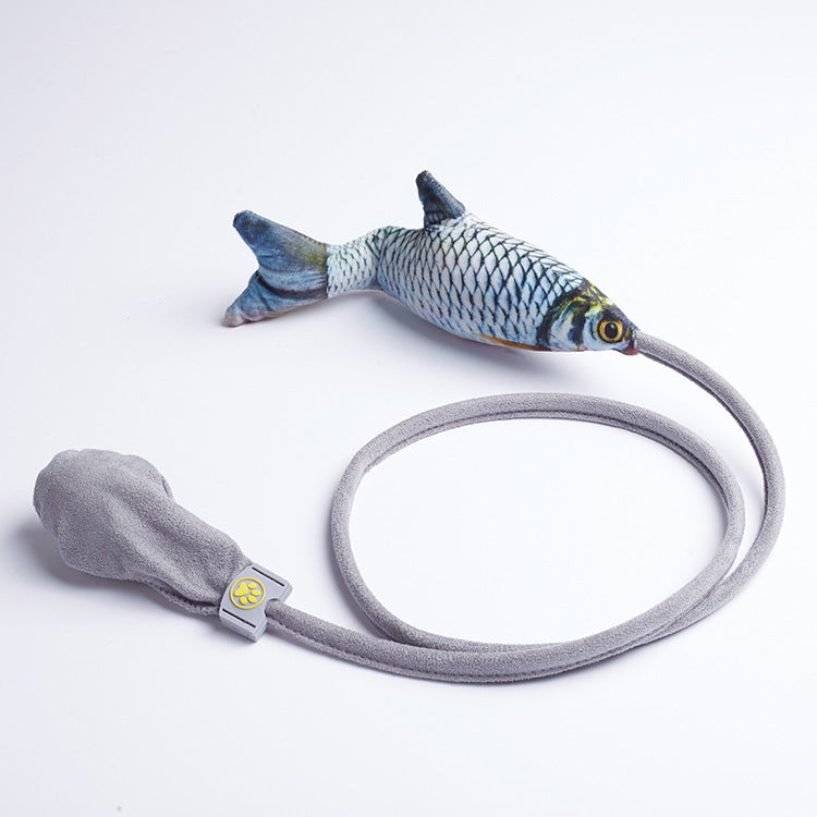Jouet Poisson Interactif pour Chat - Peluche Réaliste