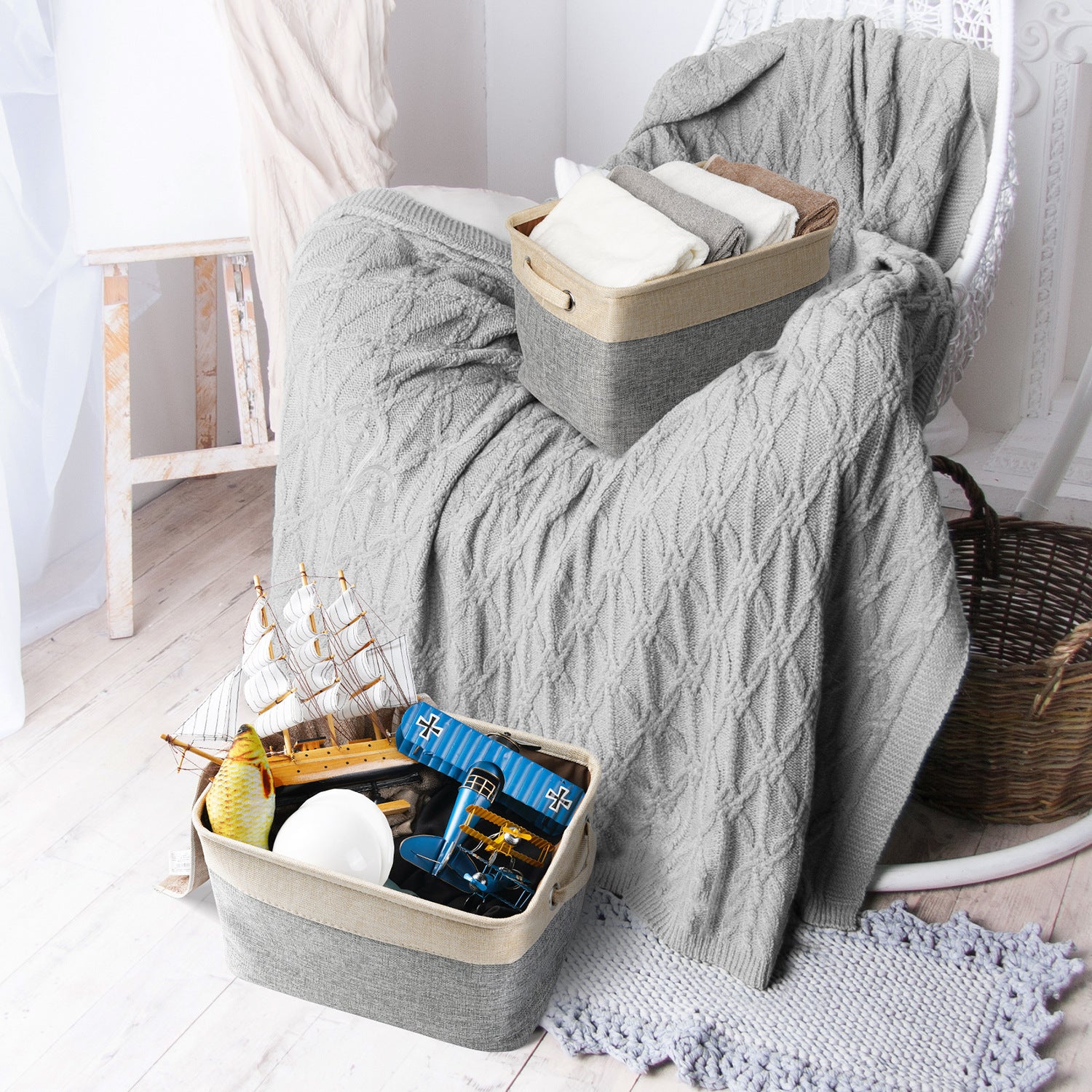 Panier de Rangement pour Jouets de Chien - Organisateur Pratique