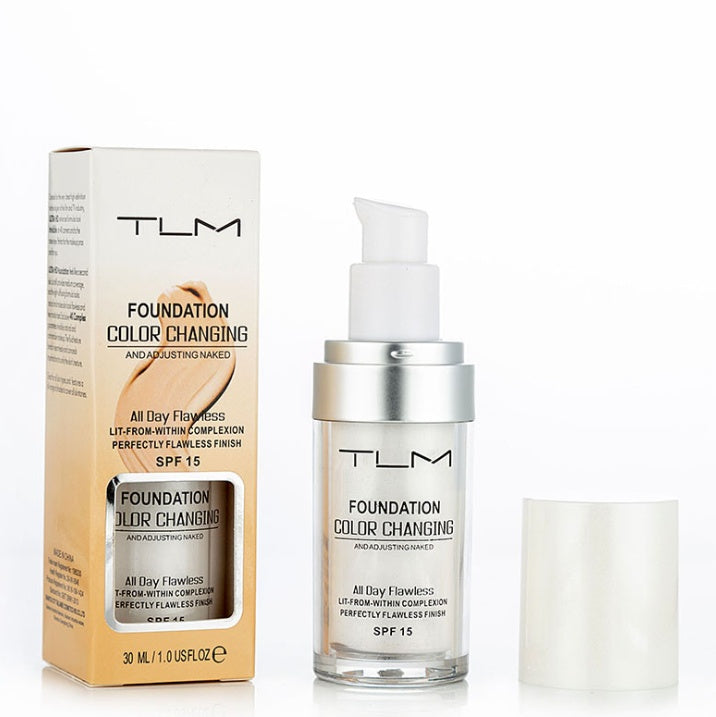 Fond de Teint Liquide - Anti-cernes, Portable, Couleur Naturelle