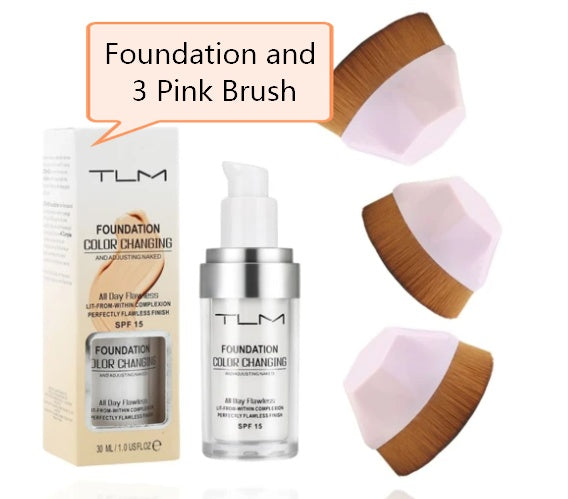 Fond de Teint Liquide - Anti-cernes, Portable, Couleur Naturelle