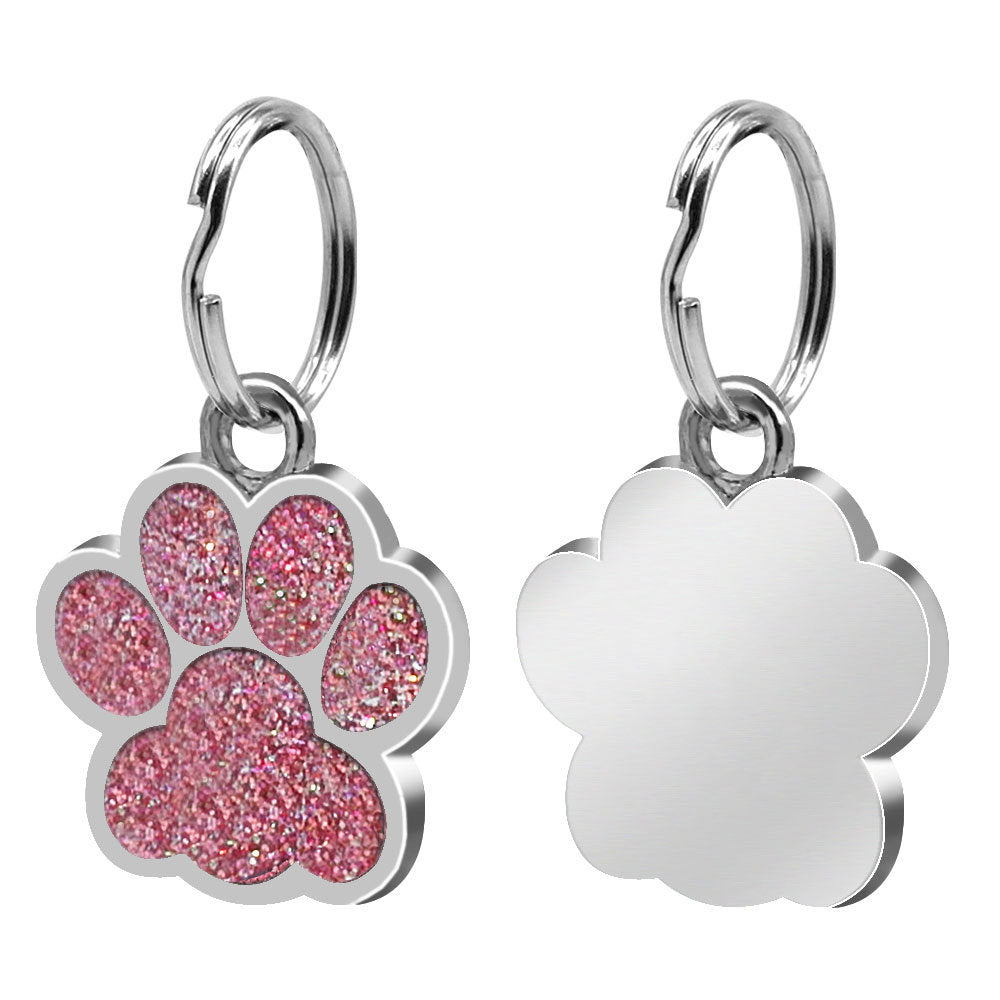 Médaille Personnalisée Chien Chat - Empreinte de Patte Gravée