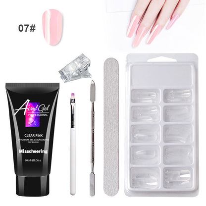 Gel Extension Ongles Sans Douleur – Sans Support Papier – Modèle Rapide avec Gel Cristal