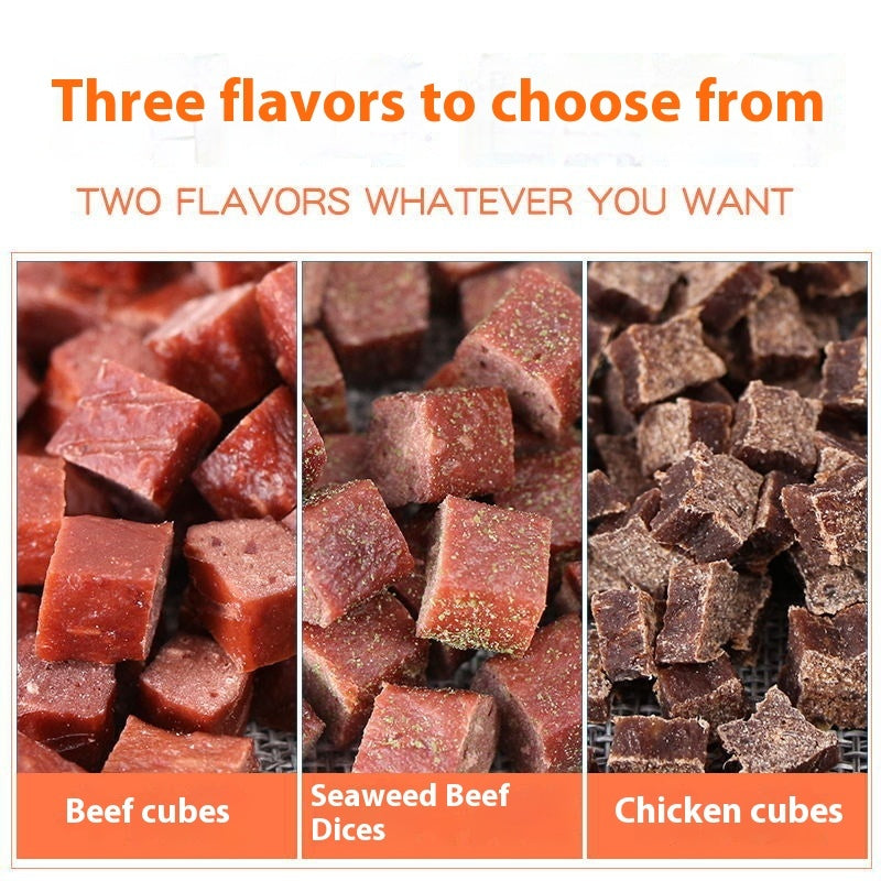 Cubes de Bœuf Séché pour Chien - Collations d'Entraînement Premium