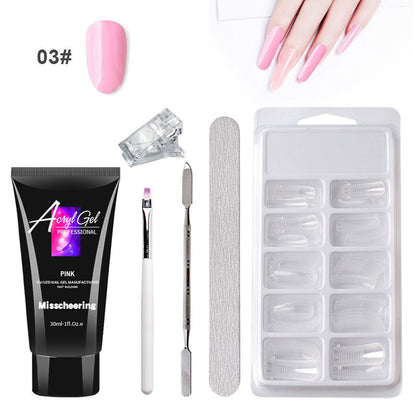 Gel Extension Ongles Sans Douleur – Sans Support Papier – Modèle Rapide avec Gel Cristal