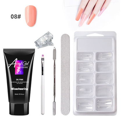 Gel Extension Ongles Sans Douleur – Sans Support Papier – Modèle Rapide avec Gel Cristal