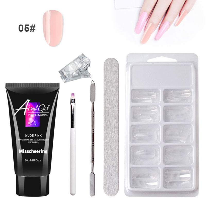 Gel Extension Ongles Sans Douleur – Sans Support Papier – Modèle Rapide avec Gel Cristal