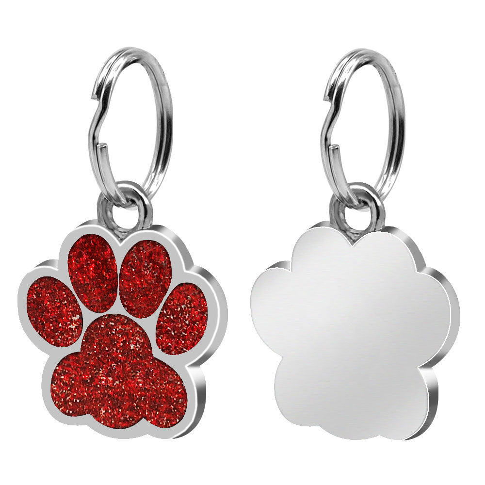 Médaille Personnalisée Chien Chat - Empreinte de Patte Gravée