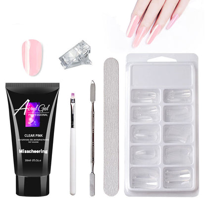 Gel Extension Ongles Sans Douleur – Sans Support Papier – Modèle Rapide avec Gel Cristal