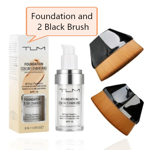 Fond de Teint Liquide - Anti-cernes, Portable, Couleur Naturelle