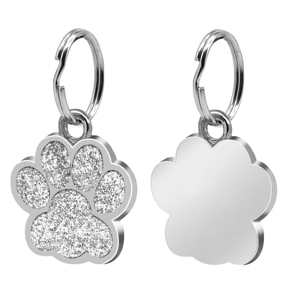 Médaille Personnalisée Chien Chat - Empreinte de Patte Gravée