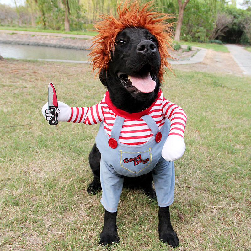 Costume d'Halloween pour Animaux - Déguisement Ajustable pour Chien et Chat