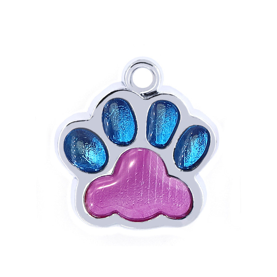 Médaille Personnalisée Chien Chat - Empreinte de Patte Gravée