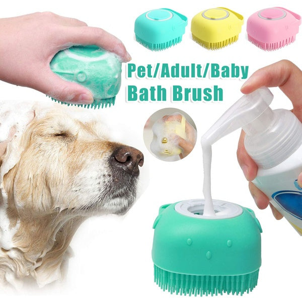 Gant de Massage & Shampoing en Silicone pour Animaux
