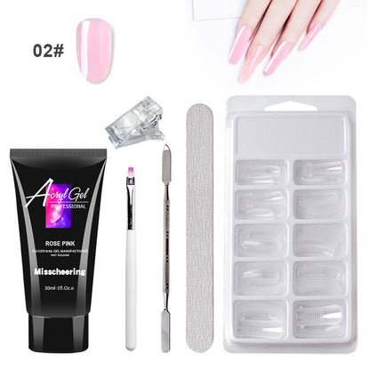 Gel Extension Ongles Sans Douleur – Sans Support Papier – Modèle Rapide avec Gel Cristal