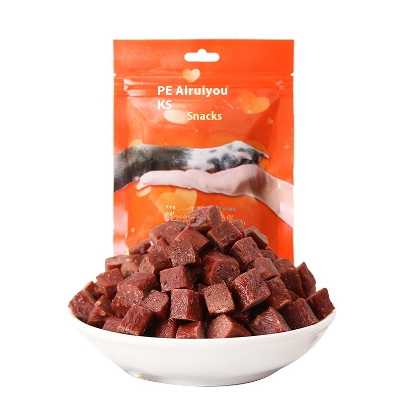 Cubes de Bœuf Séché pour Chien - Collations d'Entraînement Premium