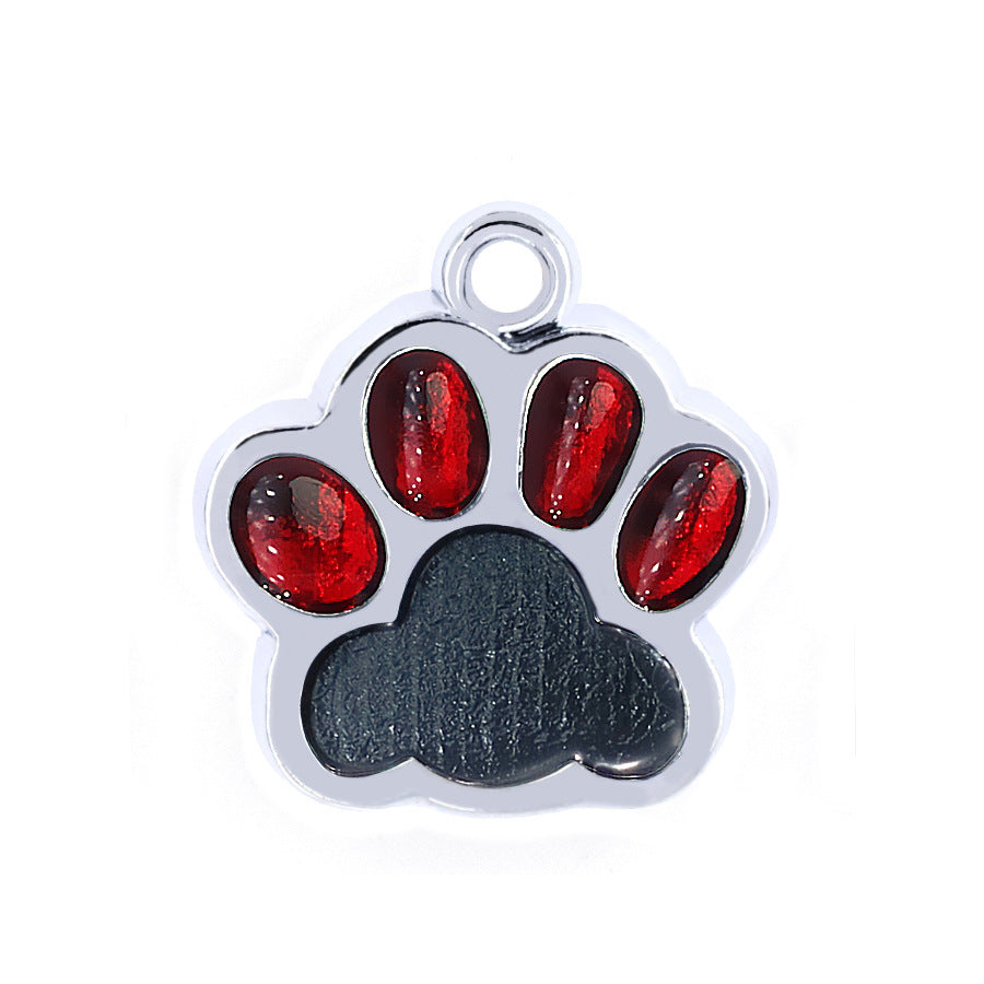 Médaille Personnalisée Chien Chat - Empreinte de Patte Gravée