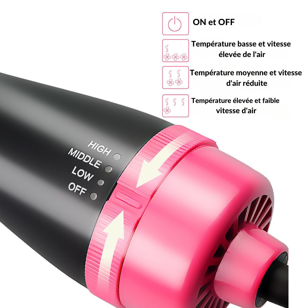 AirGlam-Brosse sèche cheveux