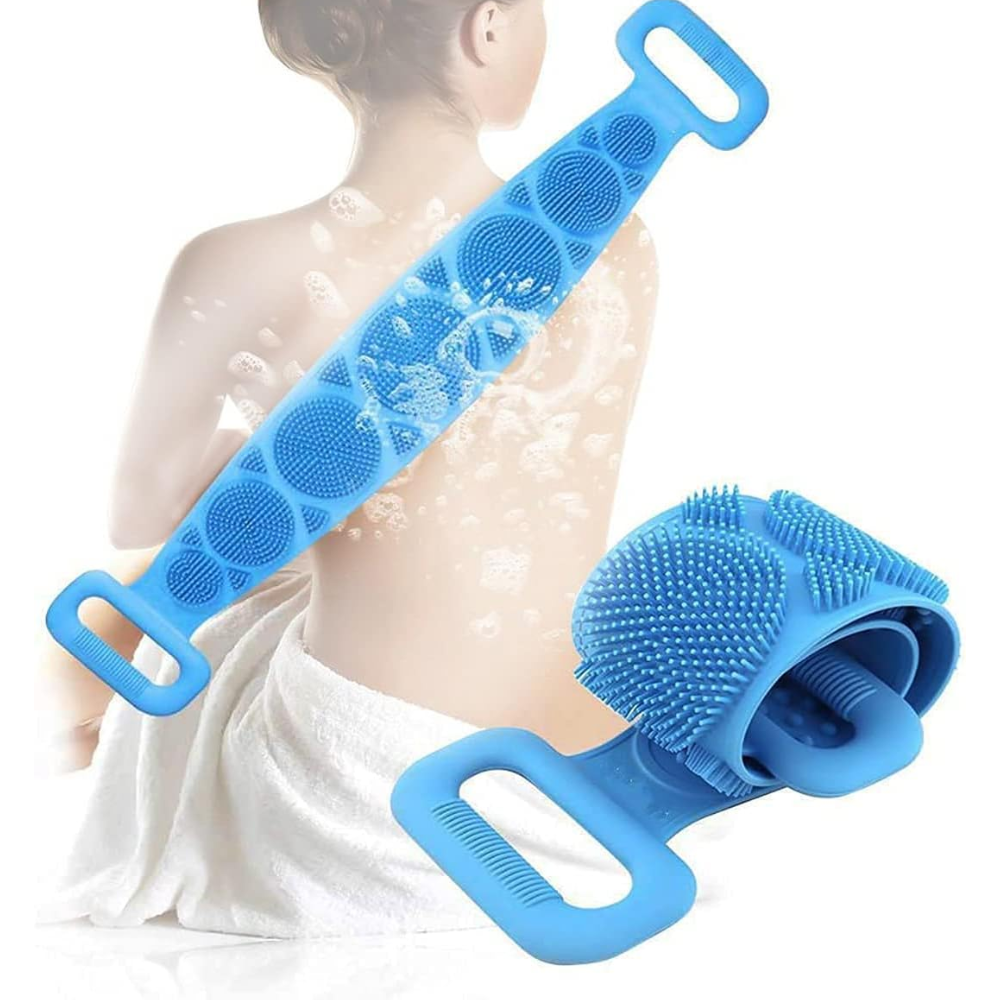 SilicoRub - Serviette de bain en silicone | Frotter le dos