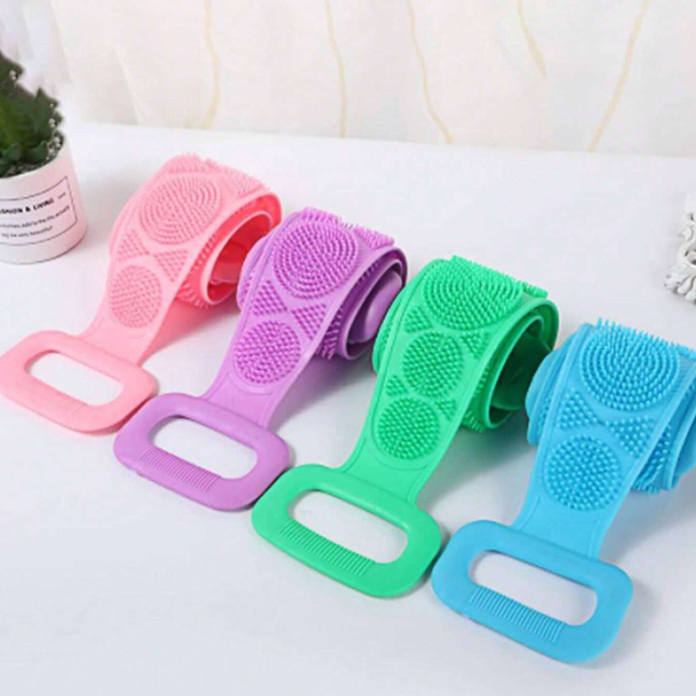 SilicoRub - Serviette de bain en silicone | Frotter le dos