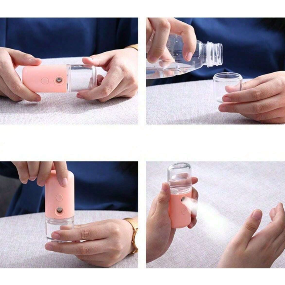 HydraNano - Pulverisation USB Nano Vapeur Visage | Dispositif de Charge Humidificateur