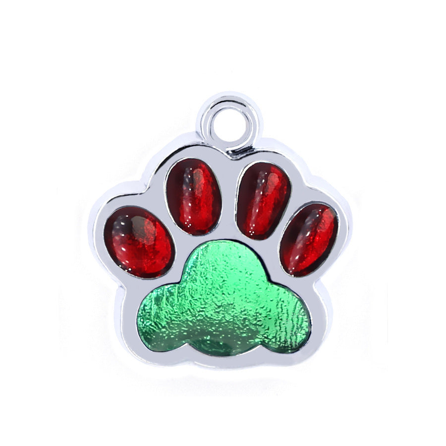 Médaille Personnalisée Chien Chat - Empreinte de Patte Gravée
