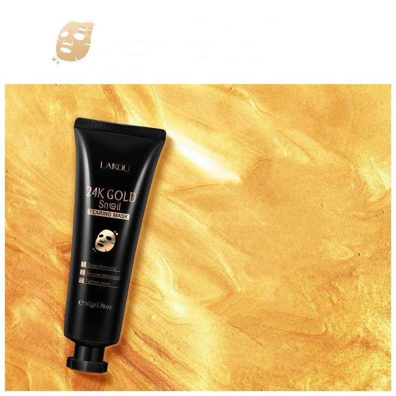 Masque à la bave d’escargot et feuille d’or – Hydratant et Nourrissant | BeautyGlow