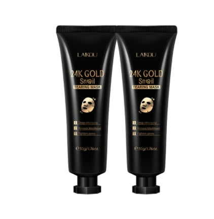 Masque à la bave d’escargot et feuille d’or – Hydratant et Nourrissant | BeautyGlow