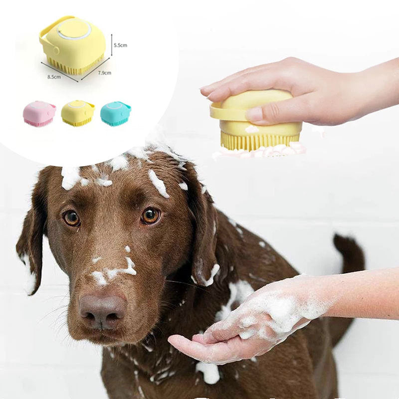 Gant de Massage & Shampoing en Silicone pour Animaux