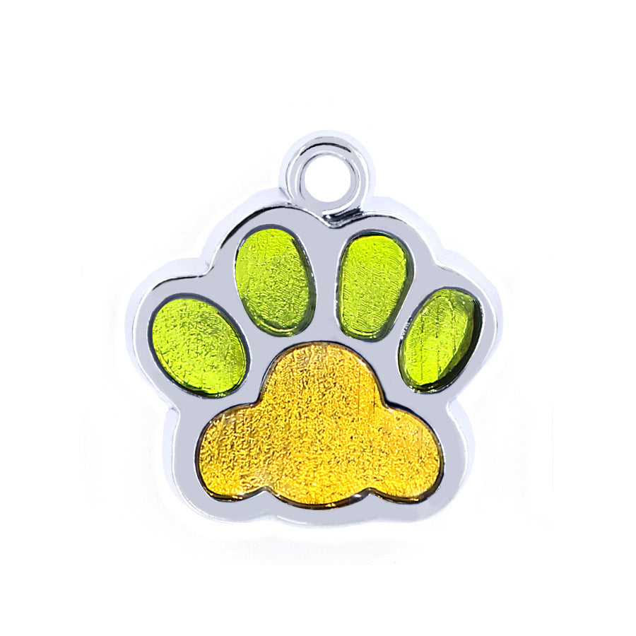 Médaille Personnalisée Chien Chat - Empreinte de Patte Gravée
