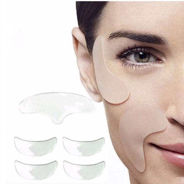 Patch facial en silicone anti-rides | Visage lisse et jeune - BeautyGlow